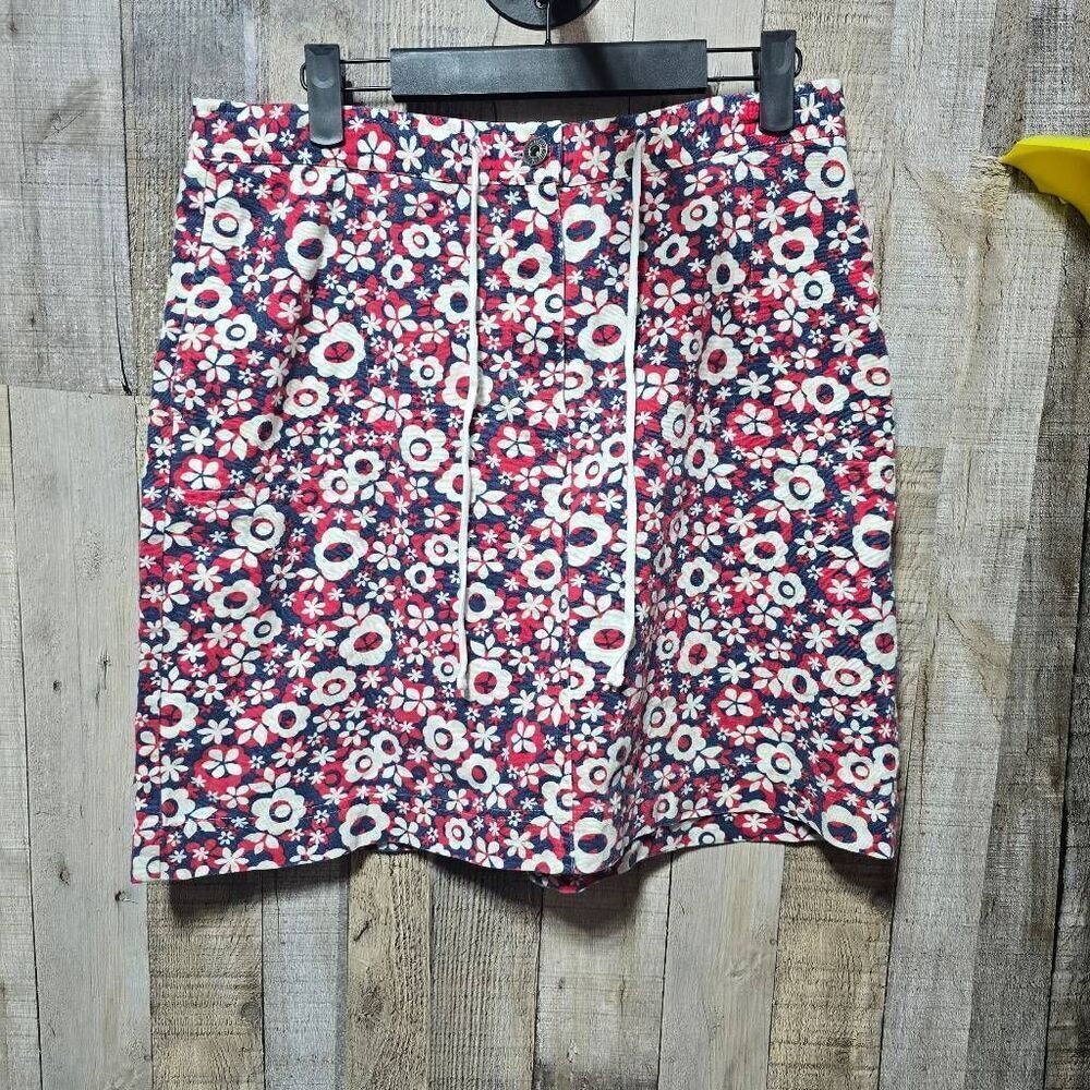 Christopher & Banks Y2K Floral Mini Skirt 8 Preppy Retro Colorful 2000s Femme